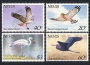 Nevis 1985 Birds / Nature / Hawks / Herons / Nature 4v (n31428)