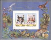 Nevis 1985 Royalty/ HM Queen Mother/ Concorde/ Planes/ People imperf m/s (n30669b)