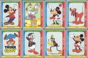 Nevis 1992 Disney/ Goofy/ Mickey/ Film/ Cinema/ Cartoons/ Animation 8v set (d00314)