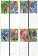 Nevis 1992 Olympic Games/ Olympics/ Sports/ Cycling/ Fencing/ Water Polo/ Bikes 8v set (s1693t)
