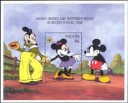 Nevis 1994 Disney/ Mickey Mouse/ Minnie/ Cartoons/ Animation/ Films 1v m/s (ad1147)