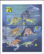 Nevis 1999 Dinosaurs/ Prehistoric Animals/ Reptiles/ Nature/ StampEx 6v m/s (s1032x)