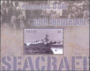 Nevis 2004 D-Day 60th/ WWII/ Military/ Navy/ Battles/ War/ Ships 1v m/s (n15405h)
