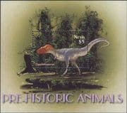 Nevis 2005 Prehistoric Animals/ Nature/ Daspletosaurus/ Dinosaurs 1v m/s (s1419n)