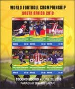 Nevis 2010 Football World Cup Championships/ Sports/ Games/Soccer 6v sht (b5892w)