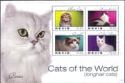 Nevis 2011 Domestic Cats/ Angora/ Forest Cat/ Animals/ Nature/ Pets 4v m/s (b2105t)