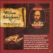Nevis 2016 Shakespeare/ Author/ Writers/ Writing/ Theatre/ Drama/ Plays/ Actors 1v m/s (n41339r)
