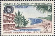 New Caledonia 1967 Tourism Year/ Buildings/ Hotel/ Architecture/ Beach 1v (n46467)