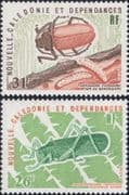 New Caledonia 1977 Beetles/ Insects/ Nature/ Conservation/ Environment 2v set (n46651)