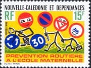 New Caledonia 1980 Road Safety/ Road Signs/ Bike/ Bicycle/ Animation 1v (n32301)