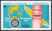 New Caledonia 1980 Rotary International/ Welfare/ Health/ People/ Maps/ Club/s Organisations 1v (n42125)