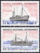 New Caledonia 1984 Ships/ Boats/ Freighter/ Commerce/ Trade/ Business/ Nautical 2v set (n22466)