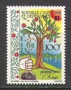 New Caledonia 1985 Tree / Flowers / Conservation 1v n22390