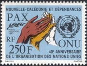 New Caledonia 1985 United Nations 40th/ Hands/ UN Emblem/ Peace/ Pax 1v (n45352)