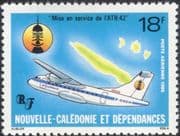 New Caledonia 1986 ATR-42/ Planes/ Aircraft/ Map/ Aviation/ Transport 1v (n45366)