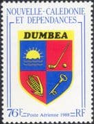 New Caledonia 1988 Dumbea Coat-of-Arms/ Golf/ Maize/ Key/ Sun/ Sports 1v (n46106)