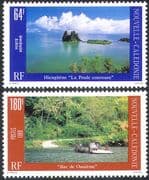 New Caledonia 1989 Landscapes/ Tourism/ Views/ Car Ferry/ Palm Trees/ Transport / Boats/ Palms/ Holidays 2v set (n42137)