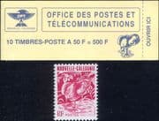 New Caledonia 1990 Kagu/ Birds/ Nature/ 50F Definitives 10v bklt/booklet (n31707s)