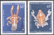 New Caledonia 1990 Marine Animals/ Crab/ Lobster/ Nature/ Wildlife 2v set (n45347)