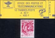 New Caledonia 1991 (1990) Kagu/ Birds/ Nature/ 40F Definitives 10v bklt/booklet (n31707t)