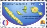 New Caledonia 1994 South Pacific Geographical Days/ Map/ Geography/ Islands/ Emblem 1v (n46338)