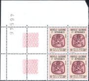 New Caledonia1973 OFFICIALS/ Wooden Carving/ Art/ History 4 x 1v block (n31707v)