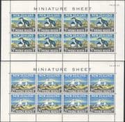 New Zealand 1964 Penguins/ Gulls/ Birds/ Health/ Nature/ Welfare / Wildlife 2 x 8v m/s (s412a)