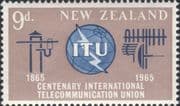 New Zealand 1965 ITU-UIT/ Radio Aerial/ Telegraph/ Communications 1v (n20664a)