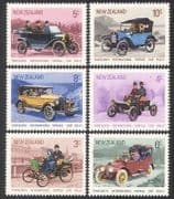 New Zealand 1972 Vintage Cars / Benz / Austin / Ford / Motoring / Transport 6v set n39126
