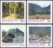 New Zealand 1975 Forest Parks/ Trees/ Plants/ Mountains/ Conservation 4v set (n43775)