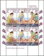 New Zealand 1981 Health Fund/ Fishing/ Fish/ Crab/ Children/ Holidays 6v m/s (b6792)