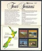 New Zealand 1982 Views / Seasons / Sheep 4v P Pack (n20858)
