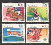 New Zealand 1988 Olympic / Horse / Health 4v set (n20674)