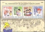 New Zealand 1994 Health Fund/ Paddington Bear/ Books/ Literature/ Stamp-on-Stamp/ S-on-S 4 v m/s (b6786)