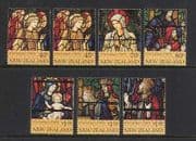 New Zealand 1995 Christmas / Stained Glass 7v set n20639
