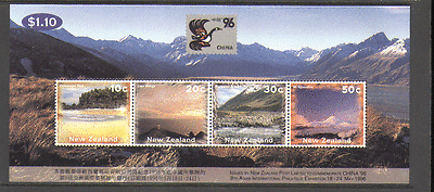 New Zealand 1996 CHINA'96 Tourism m / s ref:n14418