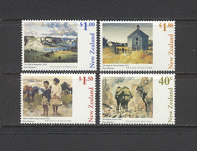 New Zealand 1998 Art / Horse / Children / Soldiers / Views / Military / Army 4v set (n18849)