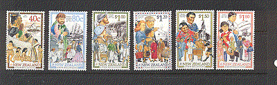 New Zealand 1998 Immigrants / Boats / Plane 6v set n17316