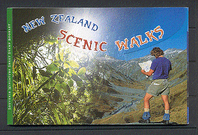 New Zealand 1999 Scenes / Insects / Birds / Nature / Scenic Walks Prestige Bklt (n17693)