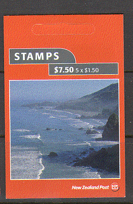 New Zealand 2002 Coastlines $7.50 s / a bklt(n15962)