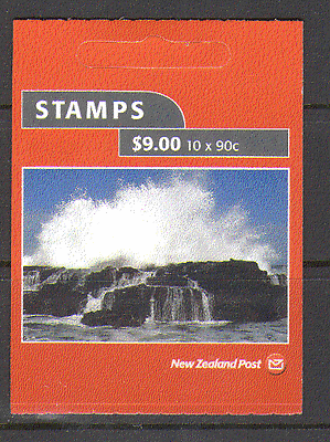 New Zealand 2002 Coastlines $9.00 s / a blkt(n15963)