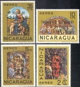Nicaragua 1968 Pope Paul/ Papal Visit/ Religious Art/ Paintings/ Artists/ Popes/ People 4v set (n42461)