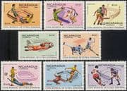 Nicaragua 1981 Football World Cup Championships/ WC/ Soccer/ Sport/ Games 8v set (b8248)