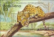 Nicaragua 1982 Jaguar/ Wild Cats/ Wildlife/ Nature/ StampEx/ Conservation 1v m/s (b5291a)