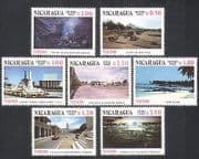 Nicaragua 1982 Tourism / Volcano / Theatre / Parks / Buildings / Palm Tree 7v set (n36194)