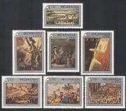 Nicaragua 1989 Art / Paintings / Liberty / StampEx / French Revolution 7v set (n36196)