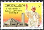 Nicaragua 1996 Pope John Paul II/ Visit/ Popes/ Papal/ People/ Religion/ Buildings 1v (n4124)