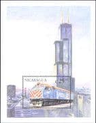 Nicaragua 2000 Trains/ RailwaysNicaragua 2000 / Rail/ Locomotives/ Engines/ Transport 1v m/s (s705q)