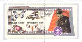 Niger 1997  Butterflies/ Moths/ Insects/ Scouts 90th/ Birds/ Nature  4v m/s (b3779a)