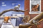 Niger 2015 Domestic Cats of the World/ Pets/ Animals/ Nature 4v m/s (s2885b)